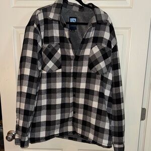 Iceburg Black and White Checkered Shirt